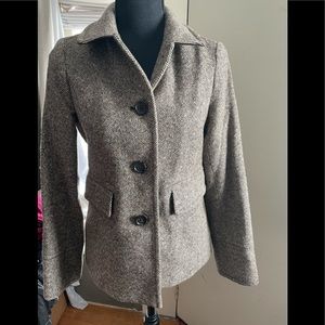 Banana republic tweed blazer, Brown/tan size XS EUC